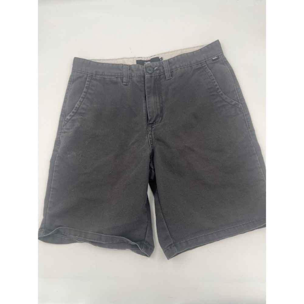 Vans Chino Shorts Men 30 Charcoal Grey Good Used Condition Skateboard‎ Casual